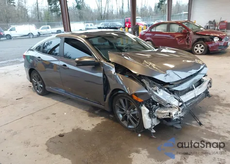 2019 Honda Civic Ex-L из США, поврежденный, VIN JHMFC1F7XKX009907